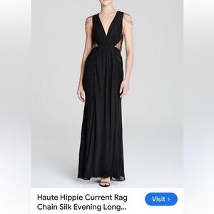 Haute Hippie Black Dress size 4 NWT